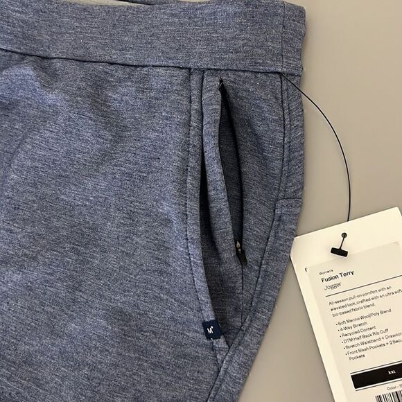 NWT Ministry Of Supply Women’s Fusion Terry Jogger in Indigo Heather Size XXL - Picture 10 of 15